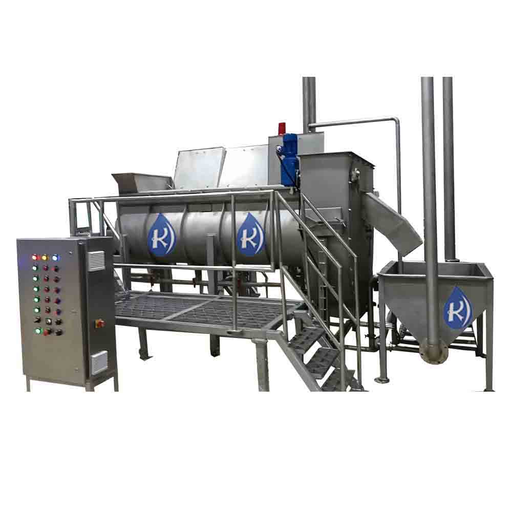 Continuous Screw Blancher machine